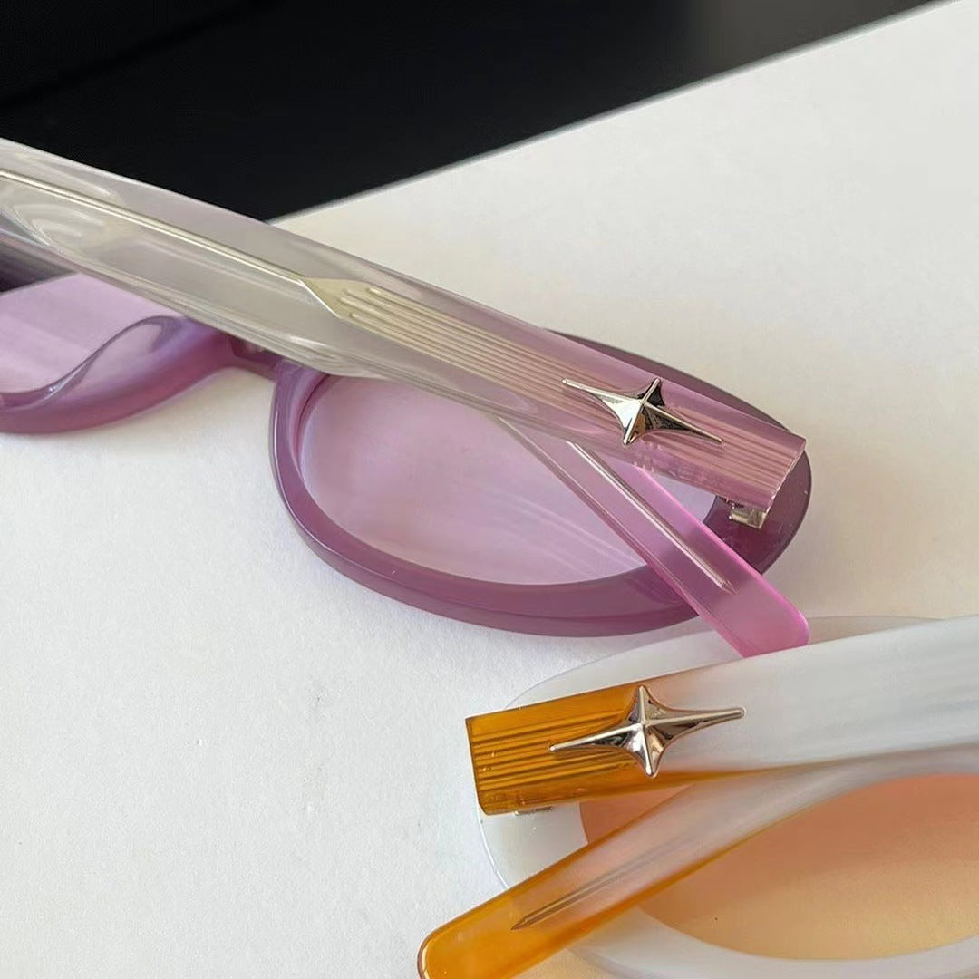 Gafas de sol de PC de PC Star Oval Oval.